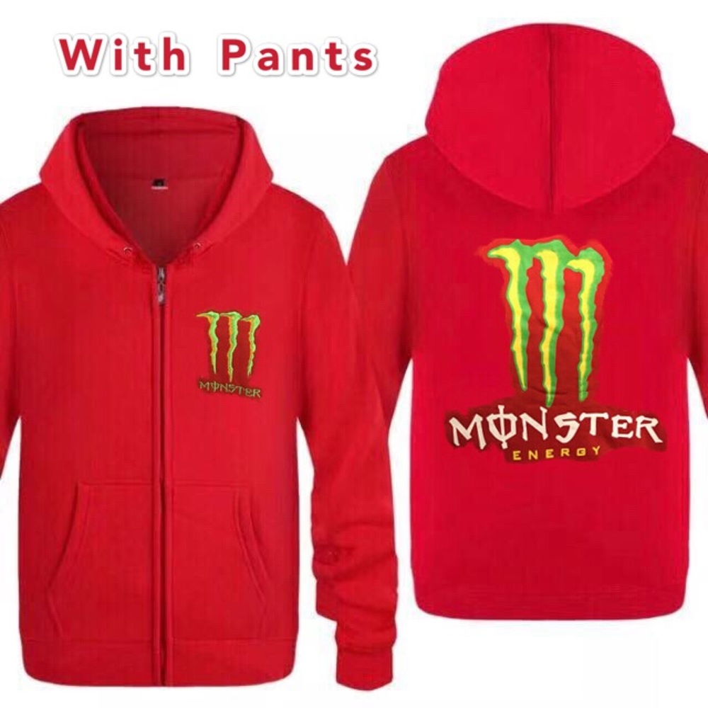Monster red sports suit set